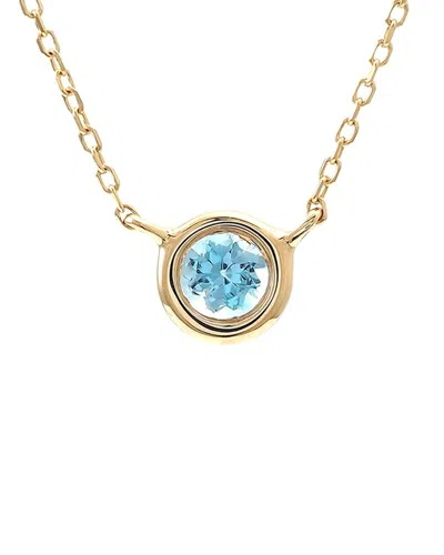Gemstones 14k 0.14 Ct. Tw. Blue Topaz Necklace