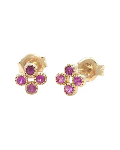 Gemstones 14k 0.35 Ct. Tw. Pink Sapphire Earrings