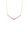 Gemstones 14k 0.48 Ct. Tw. Pink Sapphire Necklace