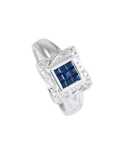 Gemstones 14k 0.55 Ct. Tw. Diamond & Sapphire Ring
