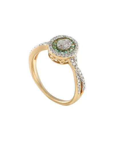 Gemstones 14k 0.75 Ct. Tw. Diamond & Sapphire Ring