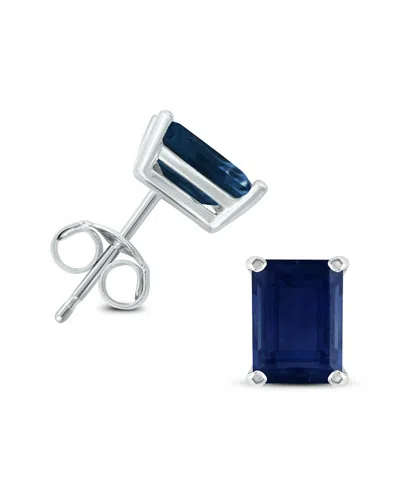 Gemstones 14k 0.80 Ct. Tw. Sapphire Earrings In Neutral