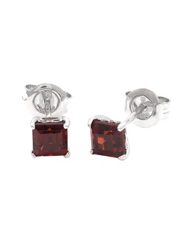 Gemstones 14k 0.96 Ct. Tw. Garnet Studs In Red