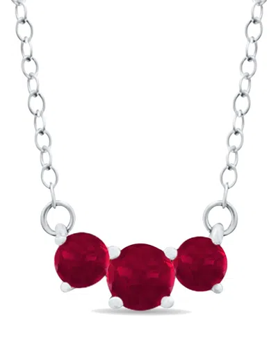 Gemstones 14k 0.96 Ct. Tw. Ruby Necklace