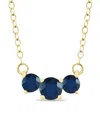 Gemstones 14k 0.96 Ct. Tw. Sapphire Necklace