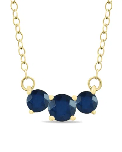 Gemstones 14k 0.96 Ct. Tw. Sapphire Necklace