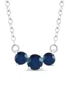 Gemstones 14k 0.96 Ct. Tw. Sapphire Necklace