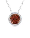 Gemstones 14k 1.36 Ct. Tw. Diamond & Padparadscha Necklace