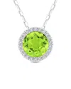 Gemstones 14k 1.36 Ct. Tw. Diamond & Peridot Necklace