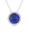 Gemstones 14k 1.36 Ct. Tw. Diamond & Sapphire Necklace
