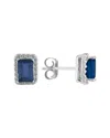 Gemstones 14k 1.43 Ct. Tw. Diamond & Sapphire Earrings