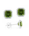 Gemstones 14k 2.14 Ct. Tw. Diamond & Peridot Studs