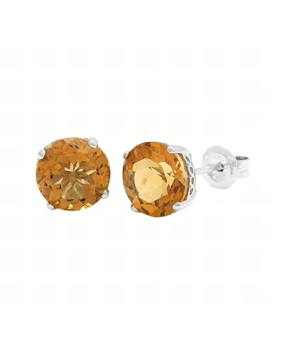 GEMSTONES 3.60 CT. TW. CITRINE 14K EARRINGS