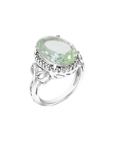Gemstones 5.50 Ct. Tw. Green Amethyst Ring In Metallic