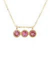 Gemstones Bar 14k 0.31 Ct. Tw. Pink Tourmaline Necklace