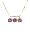 Gemstones Bar 14k 0.33 Ct. Tw. Amethyst Necklace