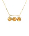 Gemstones Bar 14k 0.38 Ct. Tw. Citrine Necklace