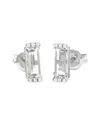 Gemstones Bar 14k 1.44 Ct. Tw. Diamond & White Topaz Earrings