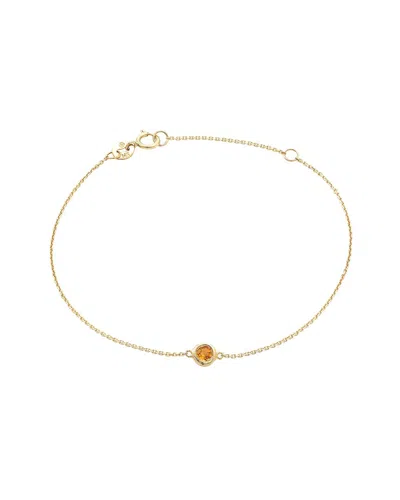 GEMSTONES CLASSIC 14K 0.10 CT. TW. CITRINE BRACELET