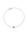 Gemstones Classic 14k 0.10 Ct. Tw. Pink Tourmaline Bracelet