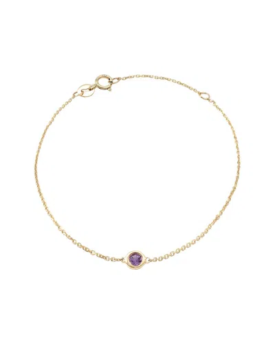GEMSTONES CLASSIC 14K 0.11 CT. TW. AMETHYST BRACELET