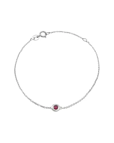 GEMSTONES CLASSIC 14K 0.11 CT. TW. RUBY BRACELET