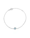Gemstones Classic 14k 0.12 Ct. Tw. Blue Topaz Bracelet