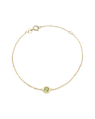 GEMSTONES CLASSIC 14K 0.12 CT. TW. PERIDOT BRACELET