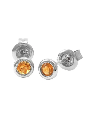 Gemstones Classic 14k 0.21 Ct. Tw. Citrine Earrings In Gold
