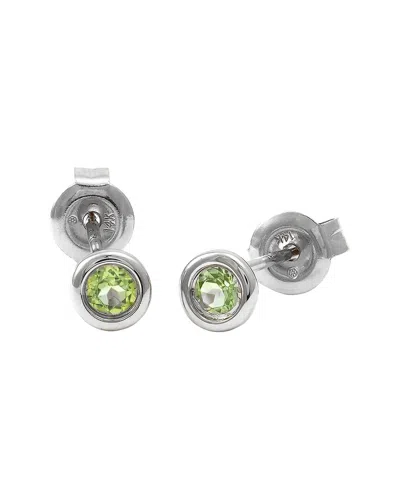 Gemstones Classic 14k 0.25 Ct. Tw. Peridot Earrings In Metallic