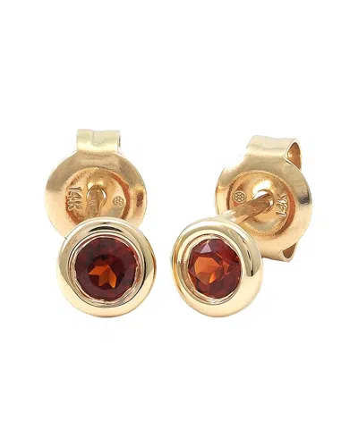 GEMSTONES CLASSIC 14K 0.29 CT. TW. GARNET EARRINGS