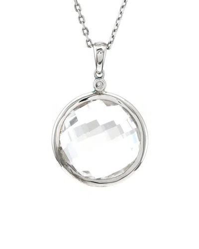 Gemstones Diamond Select Cuts Silver 13.01 Ct. Tw. Diamond Pendant Necklace In Metallic