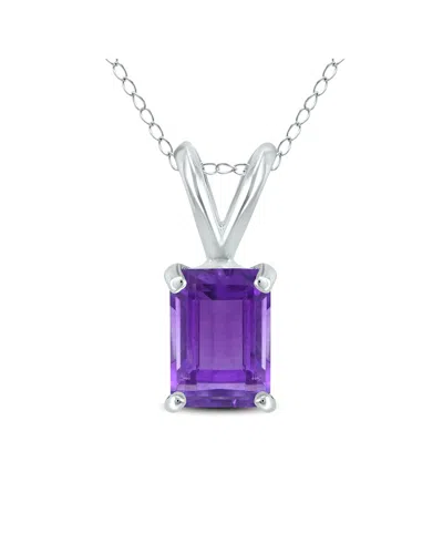 GEMSTONES GEM SPARK 14K 0.40 CT. TW. AMETHYST PENDANT NECKLACE
