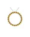 Gemstones Gem Spark Silver 2.95 Ct. Tw. Citrine Pendant Necklace