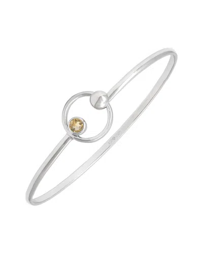 GEMSTONES SILVER 0.25 CT. TW. CITRINE BANGLE BRACELET