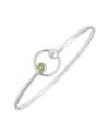Gemstones Silver Peridot Bangle B1499pt-38c