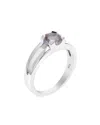 Gemstones Silver 0.50 Ct. Tw. Purple Amethyst Ring In Silver