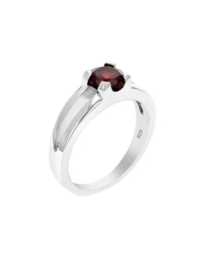 Gemstones Silver 0.60 Ct. Tw. Garnet Ring