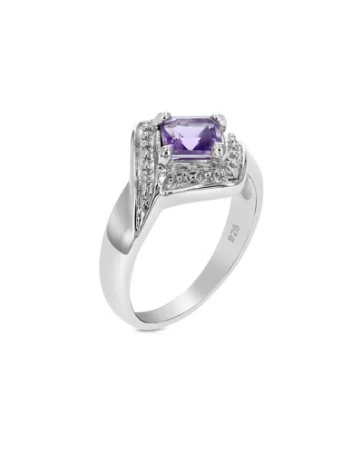 Gemstones Silver 0.60 Ct. Tw. Purple Amethyst Ring