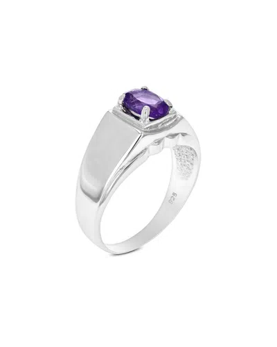 Gemstones Silver 0.70 Ct. Tw. Purple Amethyst Ring