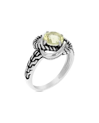 Gemstones Silver 0.75 Ct. Tw. Lemon Quartz Ring
