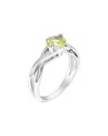 Gemstones Silver 0.75 Ct. Tw. Lemon Quartz Ring In Metallic