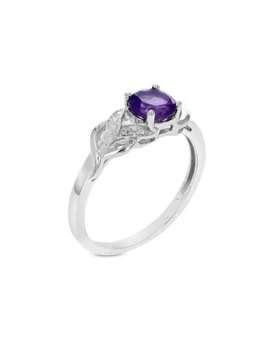 Gemstones Silver 0.75 Ct. Tw. Purple Amethyst Ring