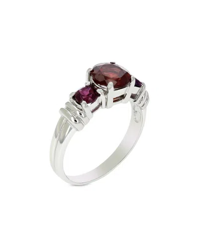 Gemstones Silver 1.20 Ct. Tw. Garnet Ring
