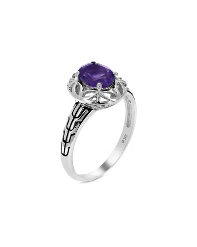 Gemstones Silver 1.20 Ct. Tw. Purple Amethyst Ring
