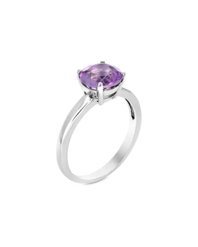 Gemstones Silver 1.25 Ct. Tw. Purple Amethyst Ring In Metallic