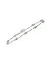 Gemstones Silver 1.59 Ct. Tw. Diamond & Green Amethyst Bracelet