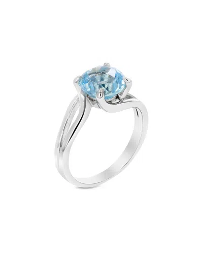 Gemstones Silver 1.75 Ct. Tw. Blue Topaz Ring