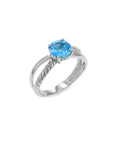 Gemstones Silver 1.75 Ct. Tw. Blue Topaz Ring