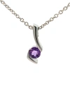 Gemstones Silver 2.00 Ct. Tw. Amethyst Necklace